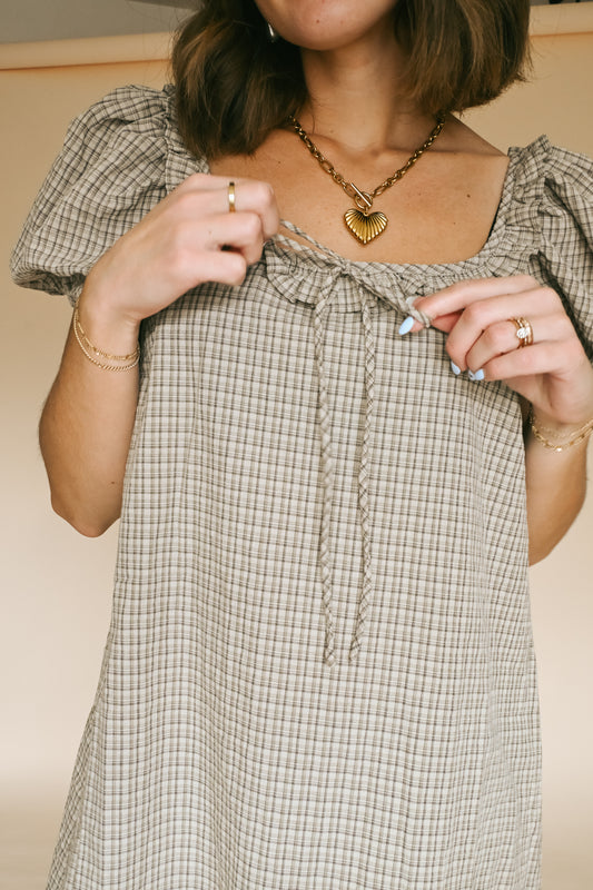 'Marcy' Checkered Dress