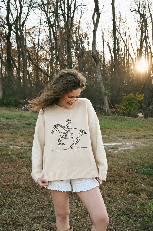RESTOCKED 'Riverton' Sweater in Oatmeal