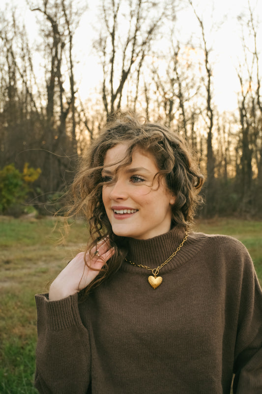 'Natalie' Sweater in Coco