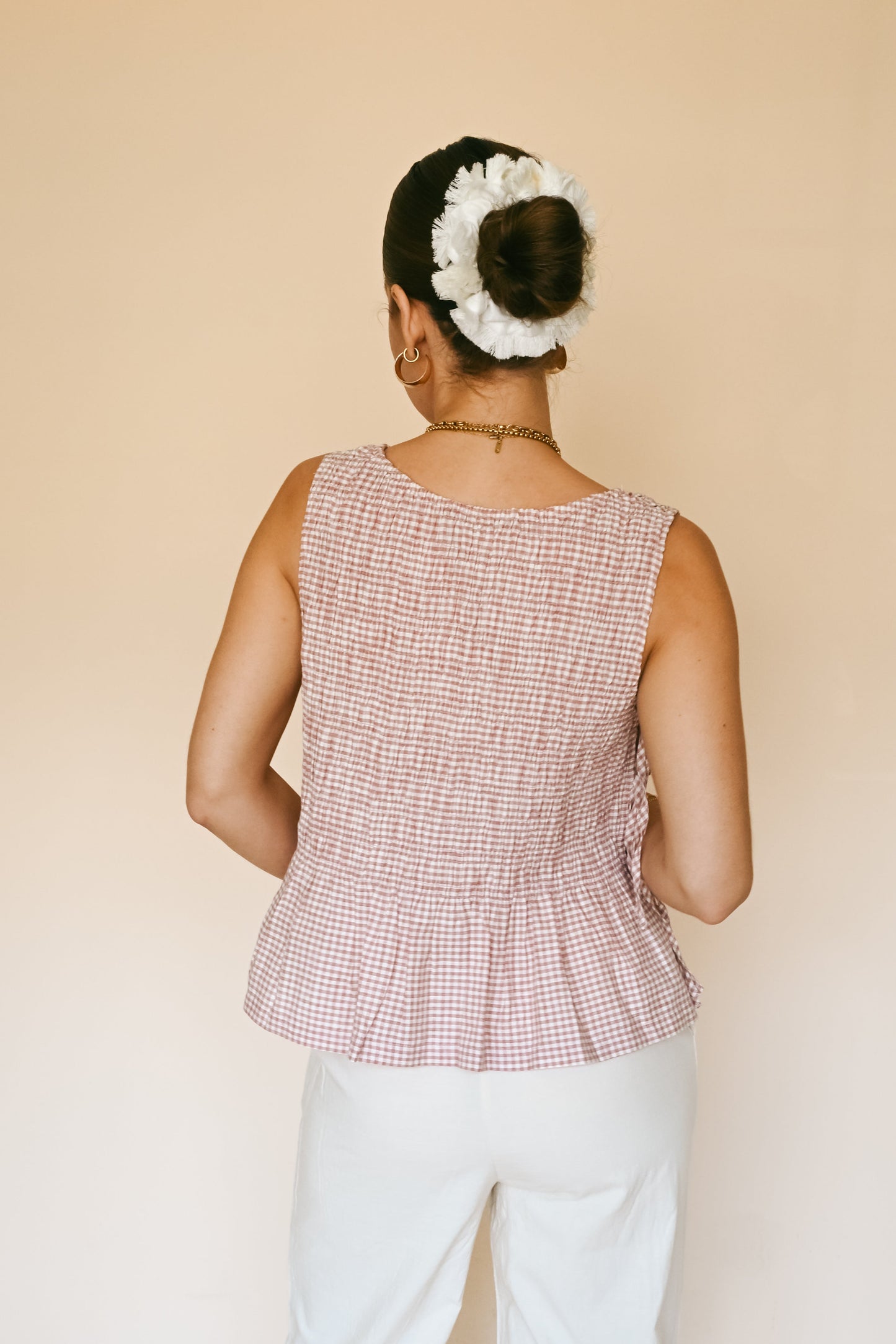 'Portofino' Cotton Top in Berry