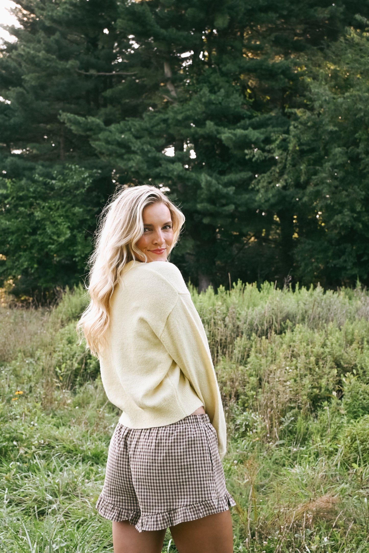 'Alessi' Cardigan in Yellow