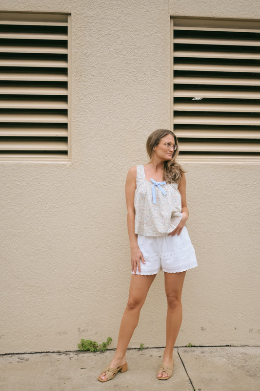 'Lucine' Shorts in White