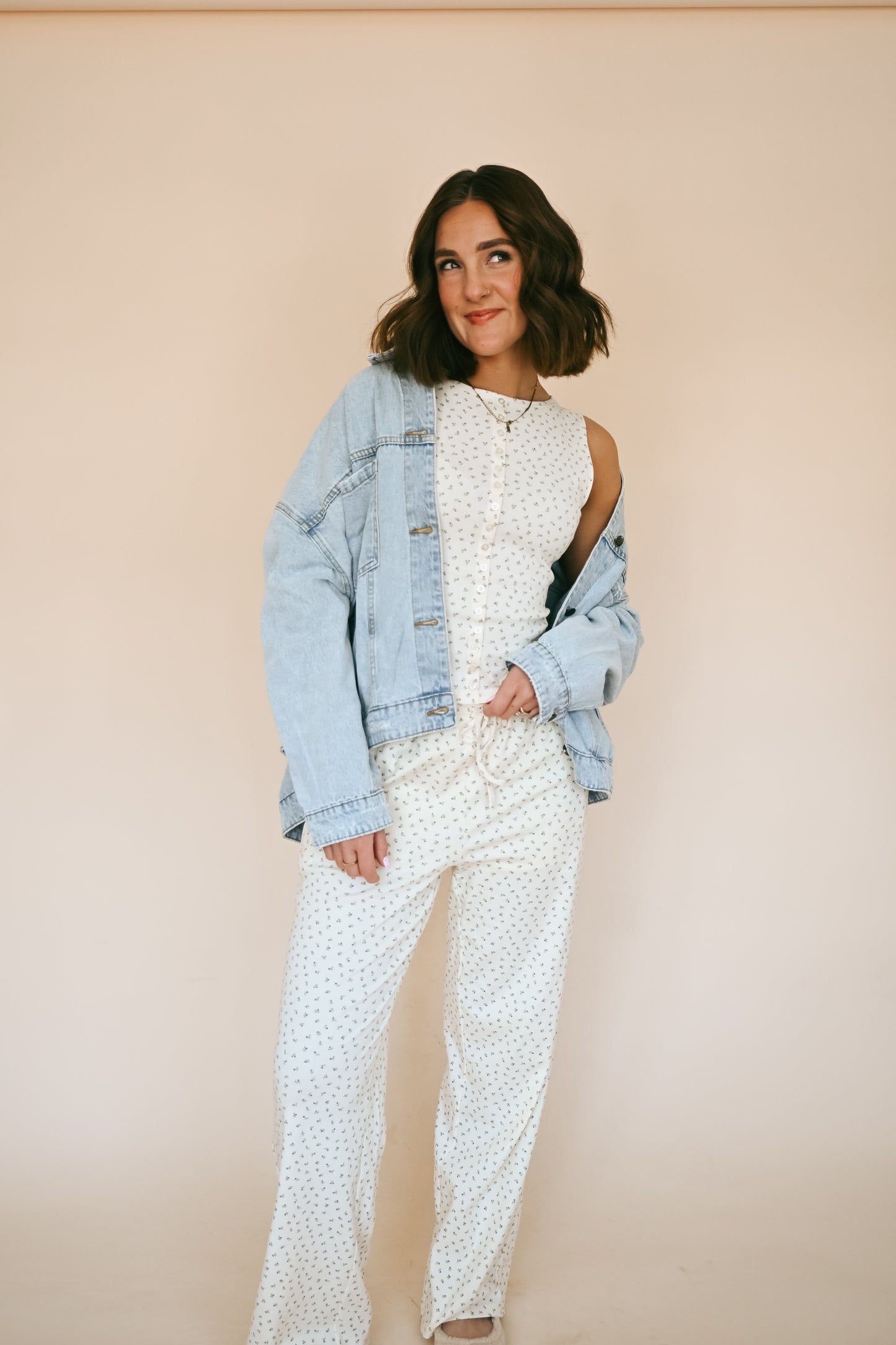 'Dandi' Floral Set in Cream