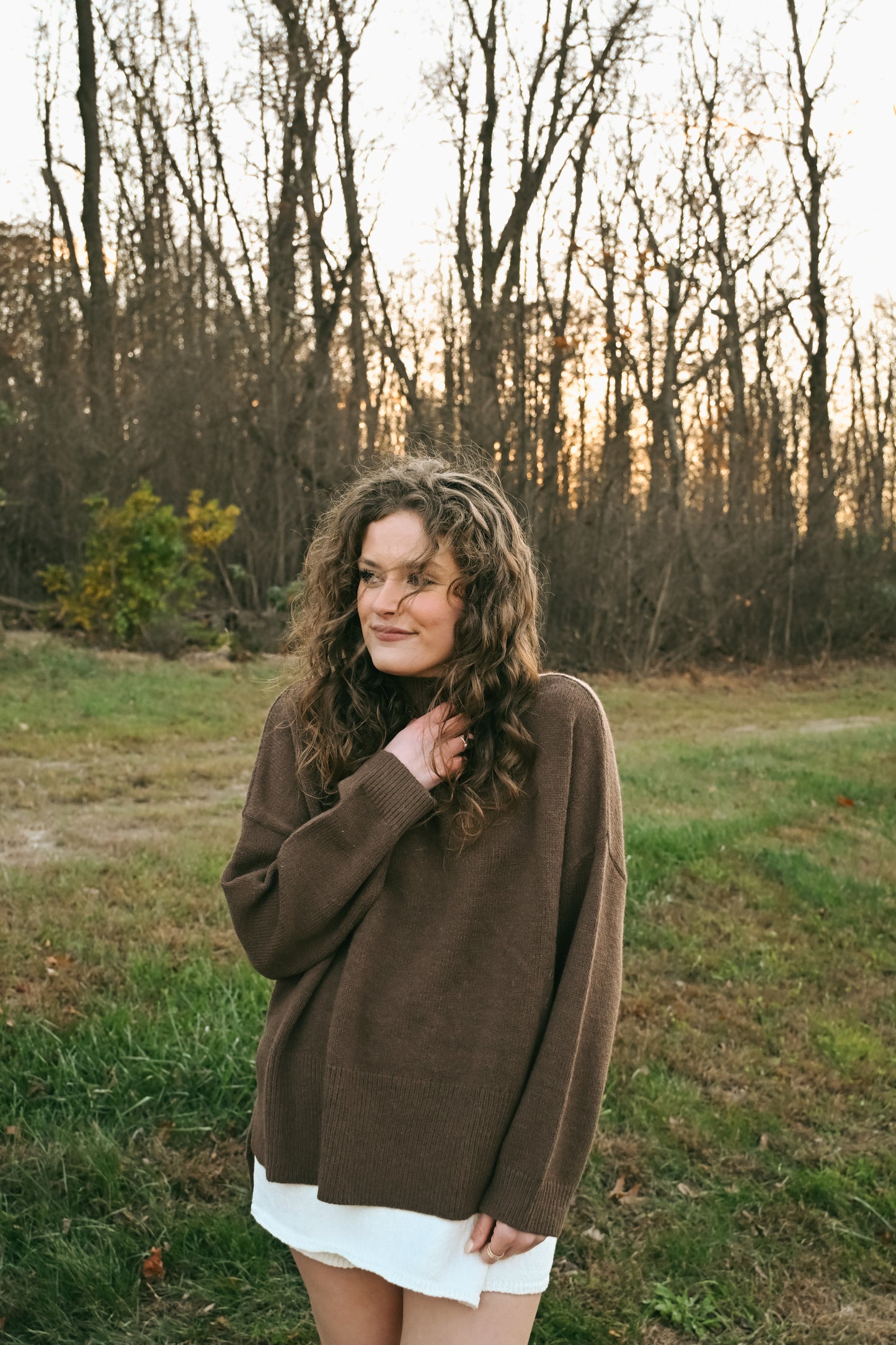 'Natalie' Sweater in Coco