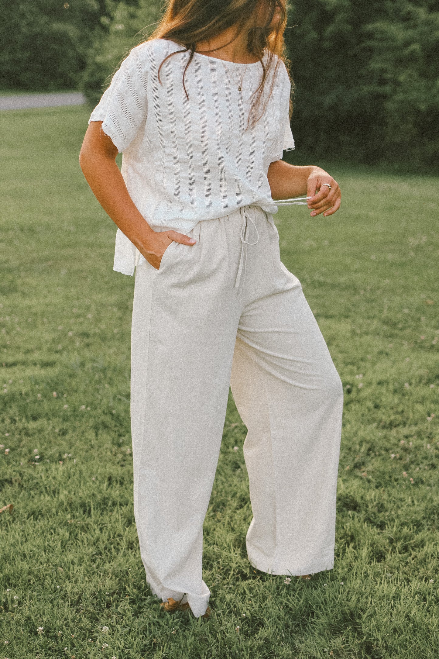 Wide Leg Linen Pants