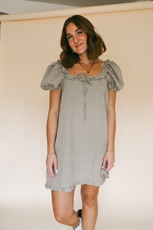 'Marcy' Checkered Dress