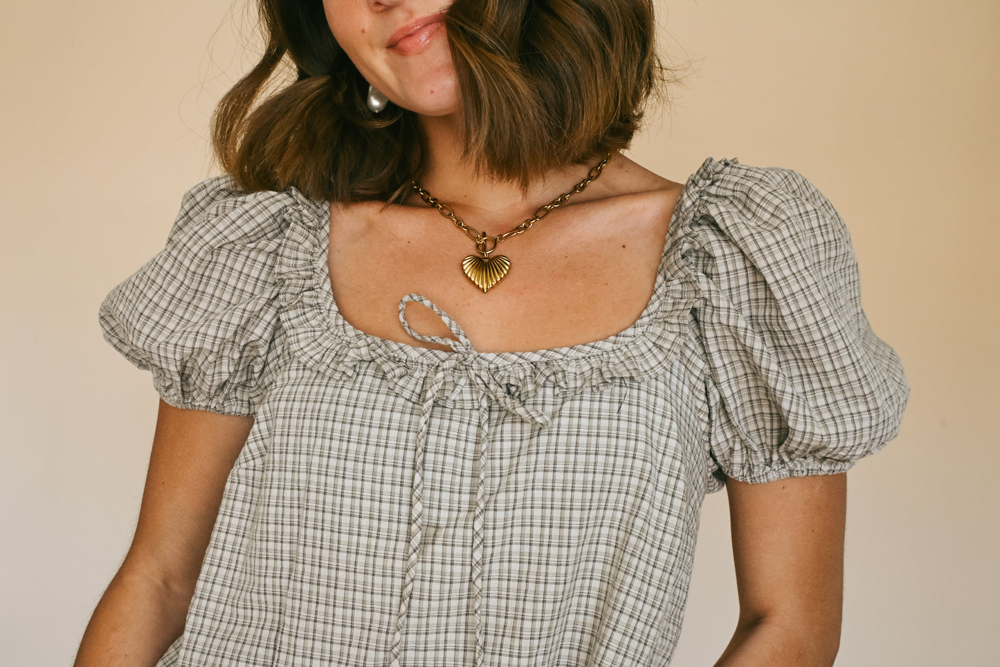 'Marcy' Checkered Dress