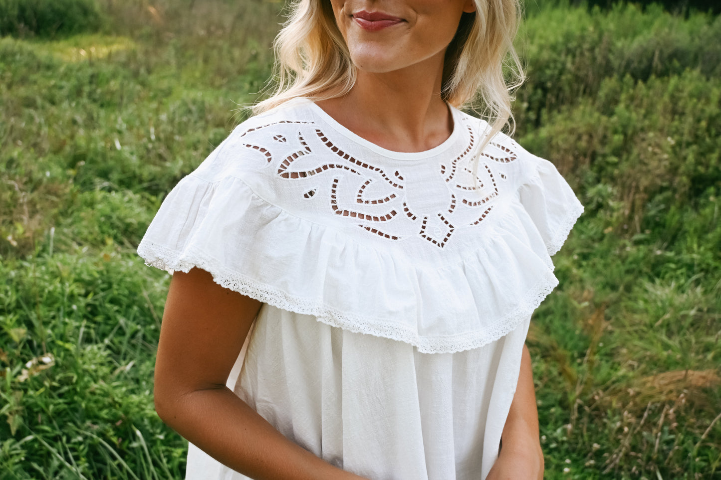 'Lainey' Cotton Top