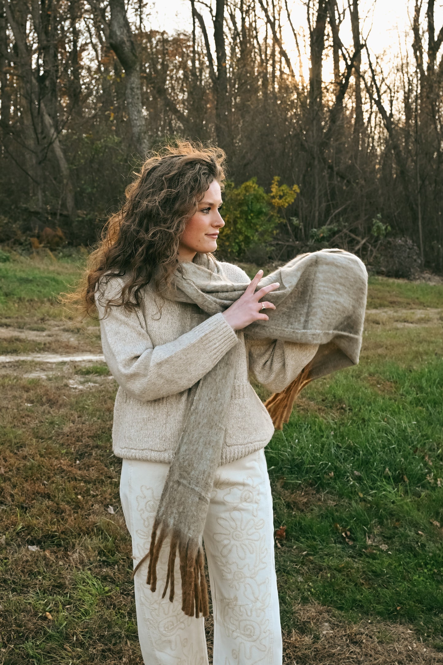 'Ansley' Sweater in Oat