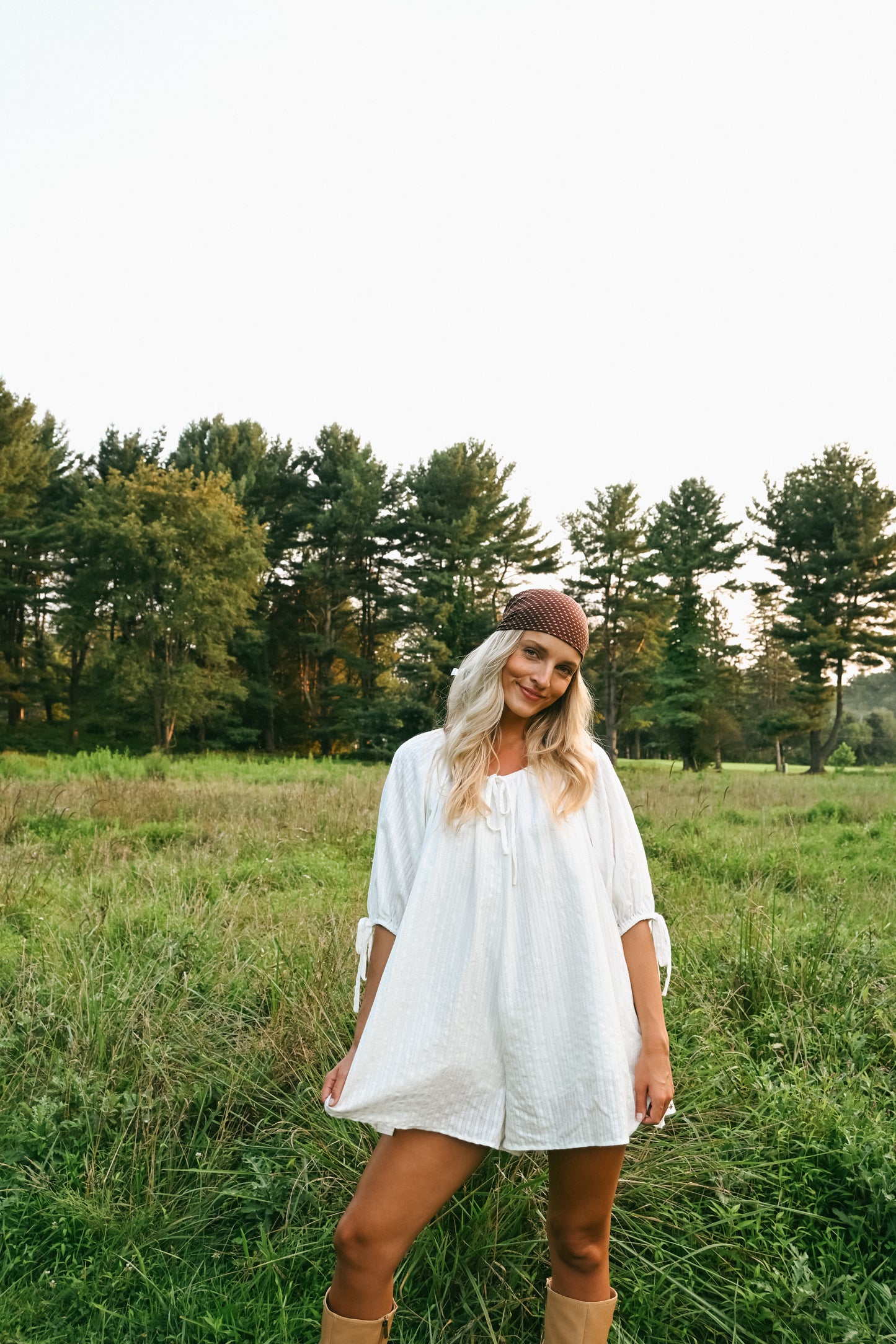 'Hosanna' Romper in White