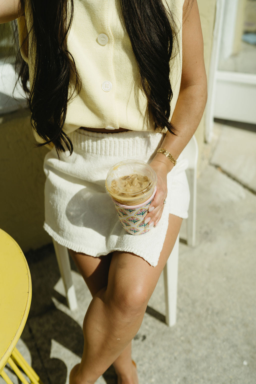 'Raine' Knit Cotton Skort