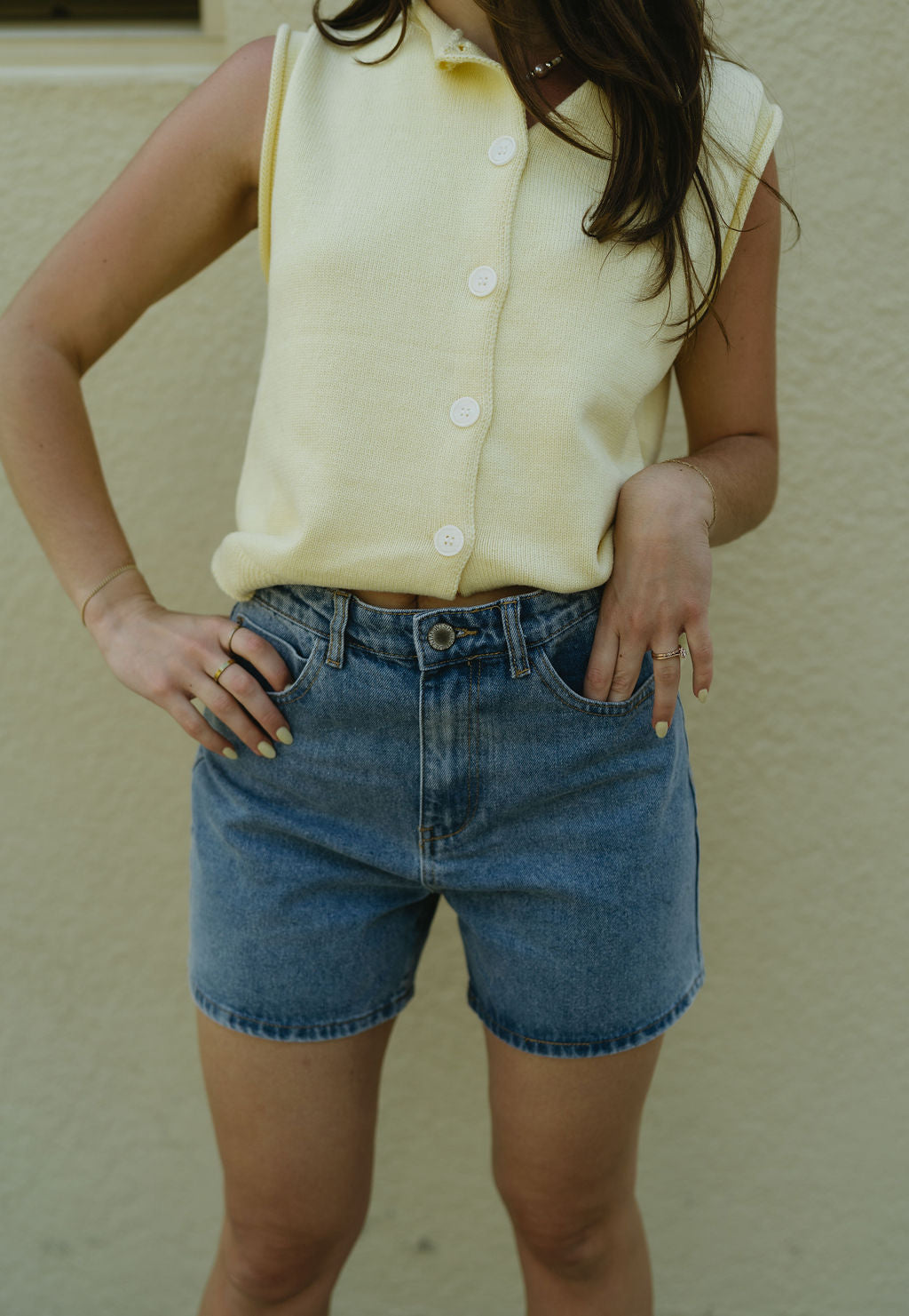 'Maverick' Denim Mom Shorts