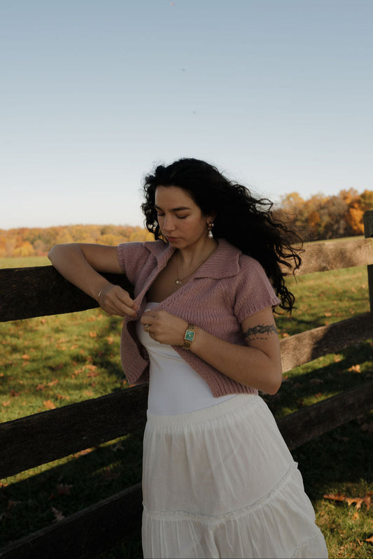 'Maeve' Knit Short Sleeve Cardigan