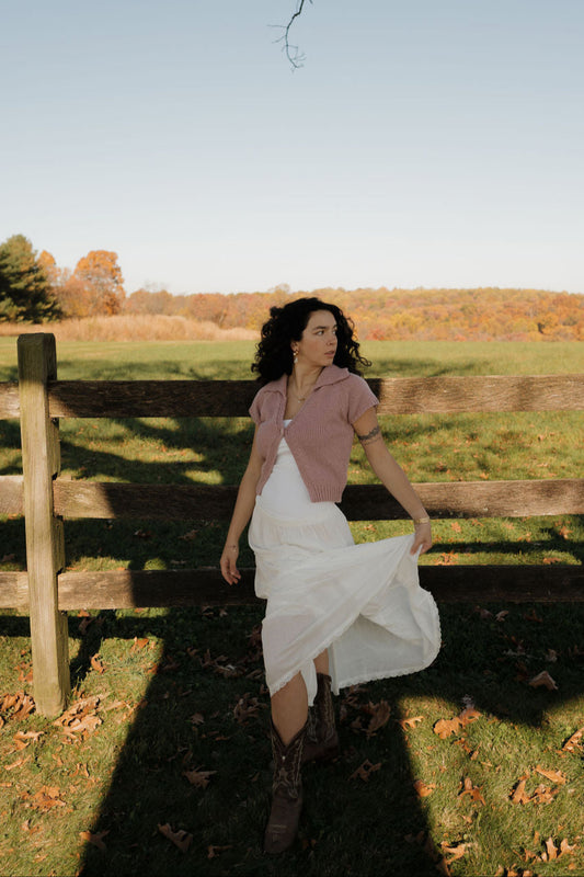 'Maeve' Knit Short Sleeve Cardigan