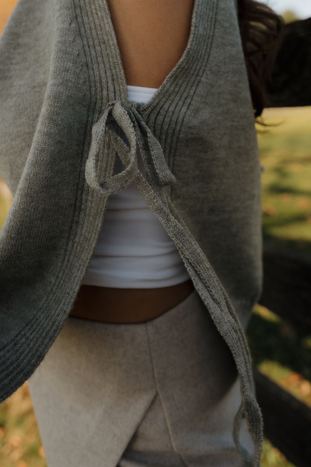 'Ash' Sweater Vest in Grey