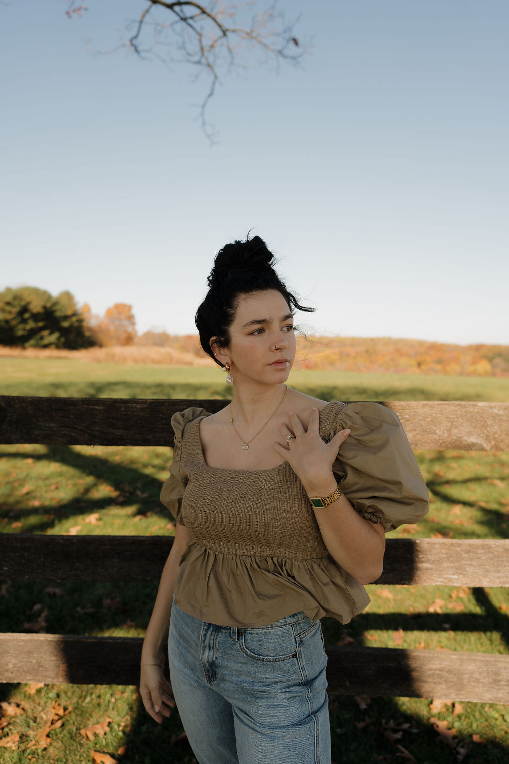‘Miah’ Top in Olive