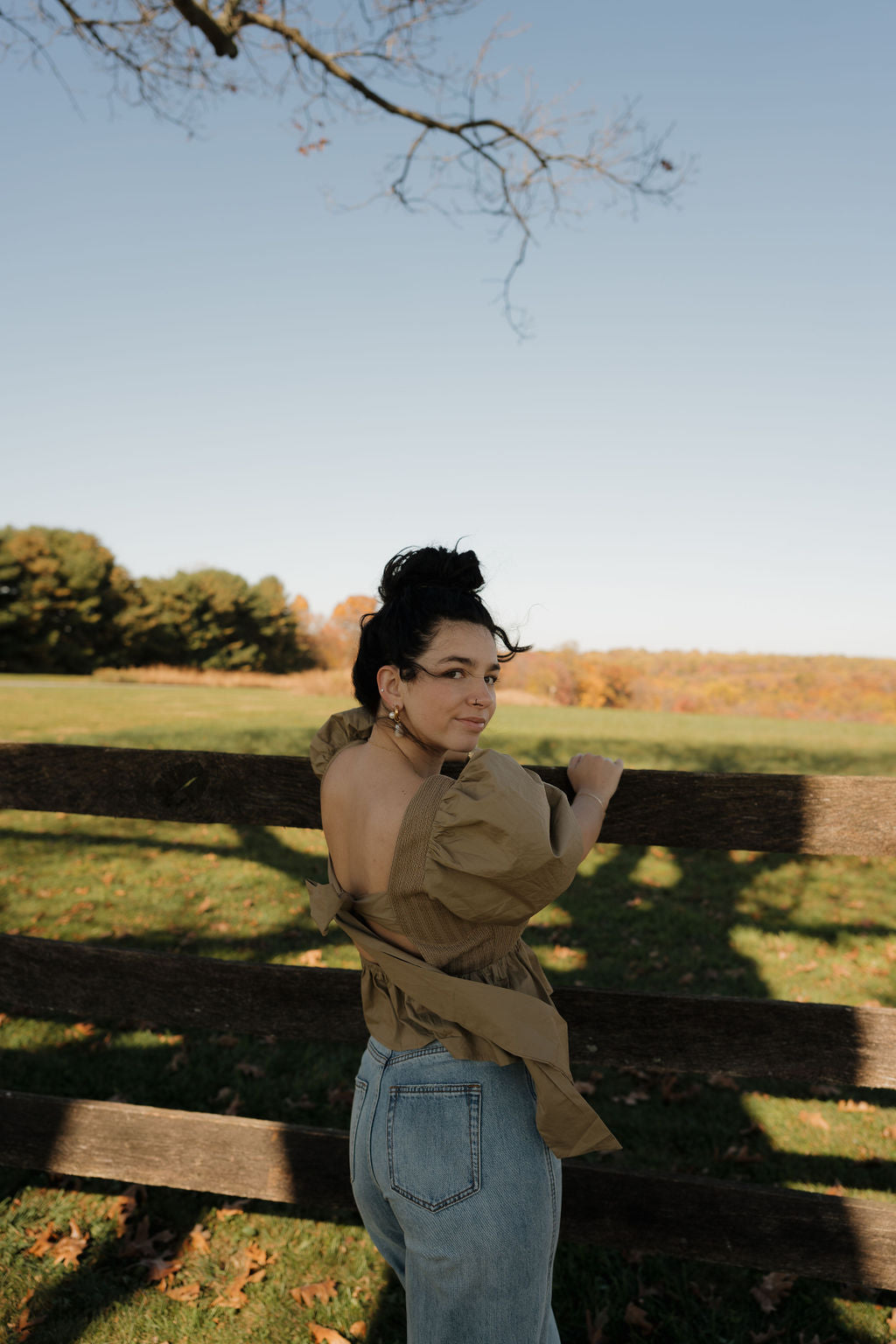 ‘Miah’ Top in Olive