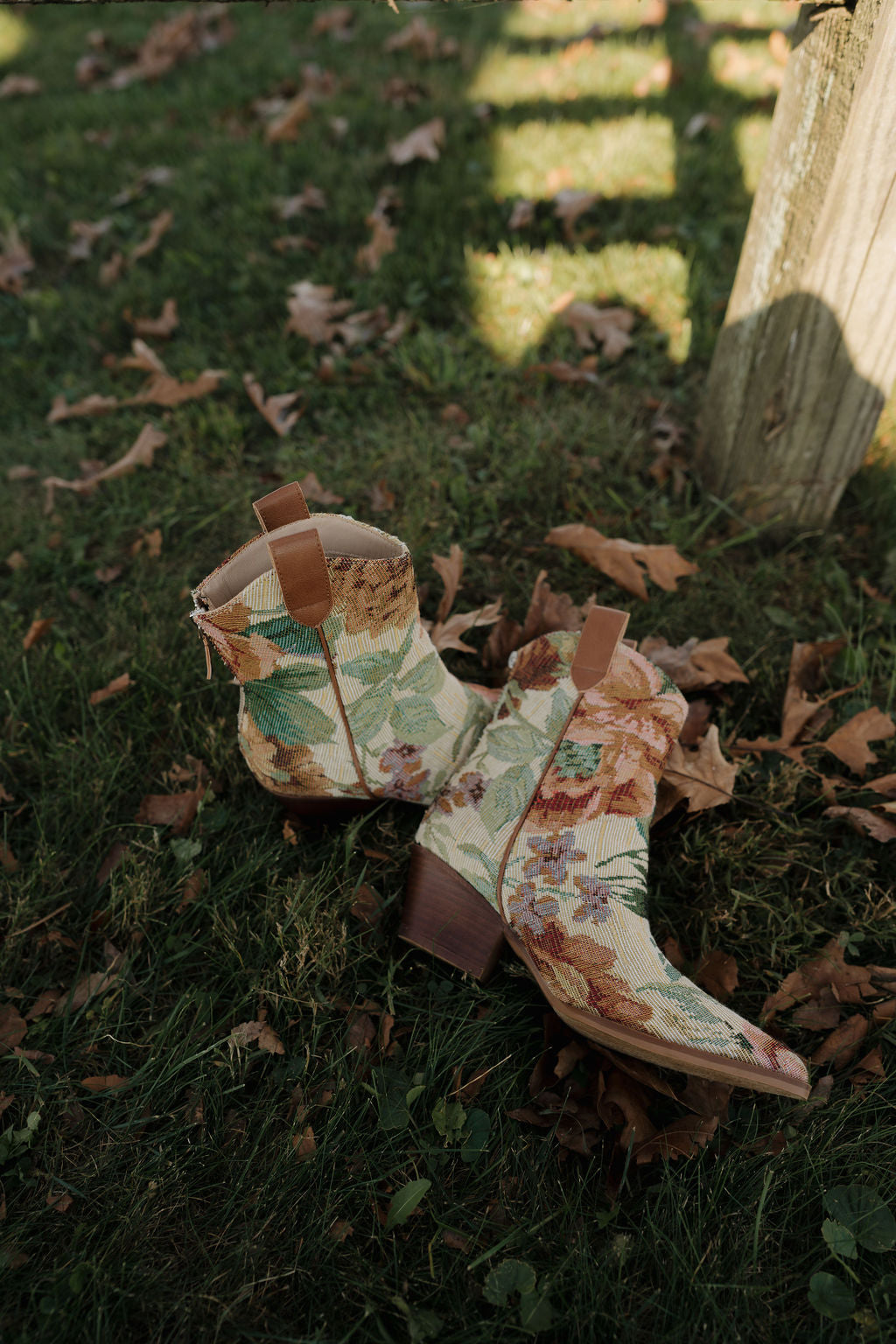 'Sloane' Floral Western Boots
