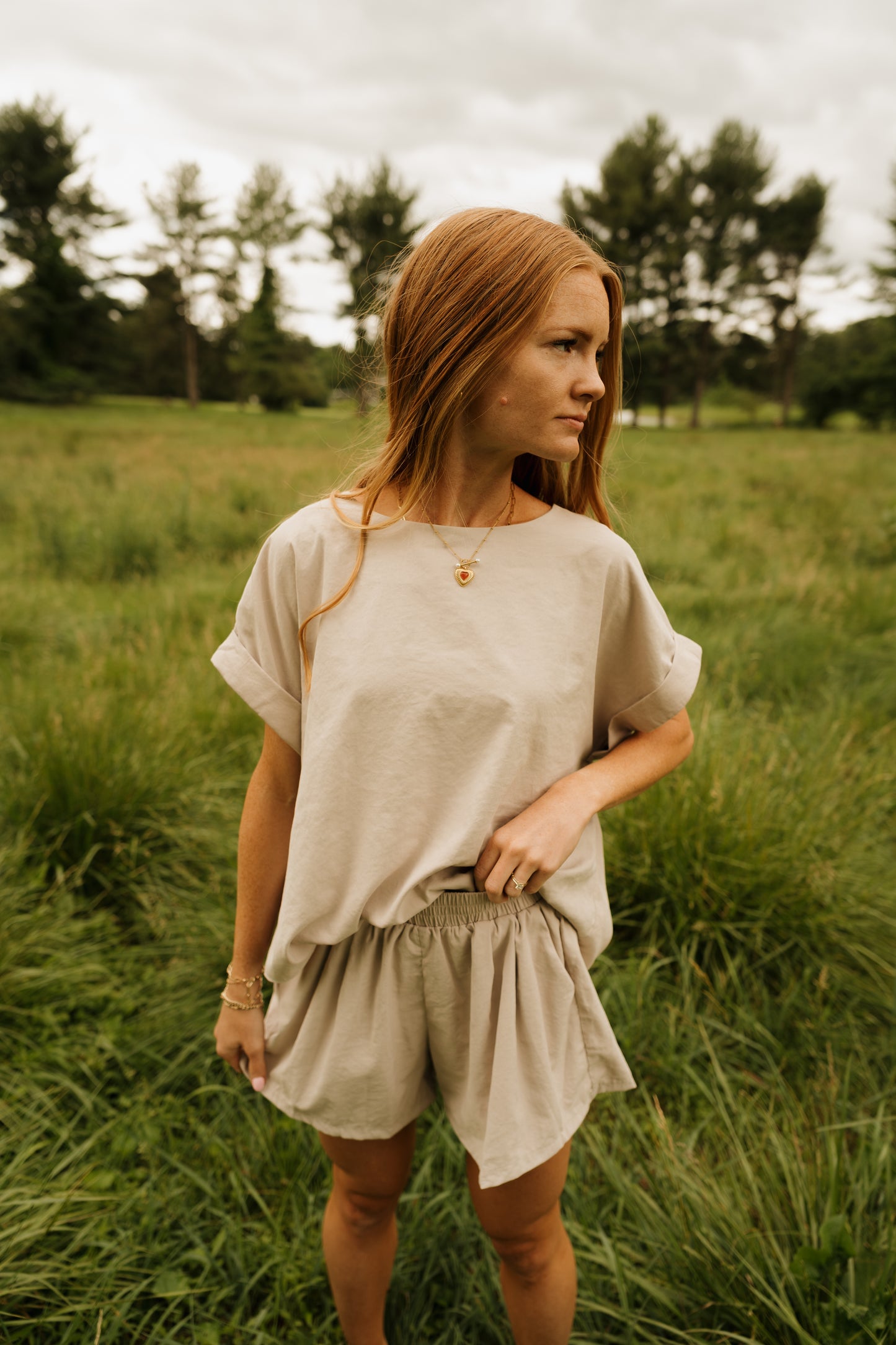 'Macy' Set in Taupe