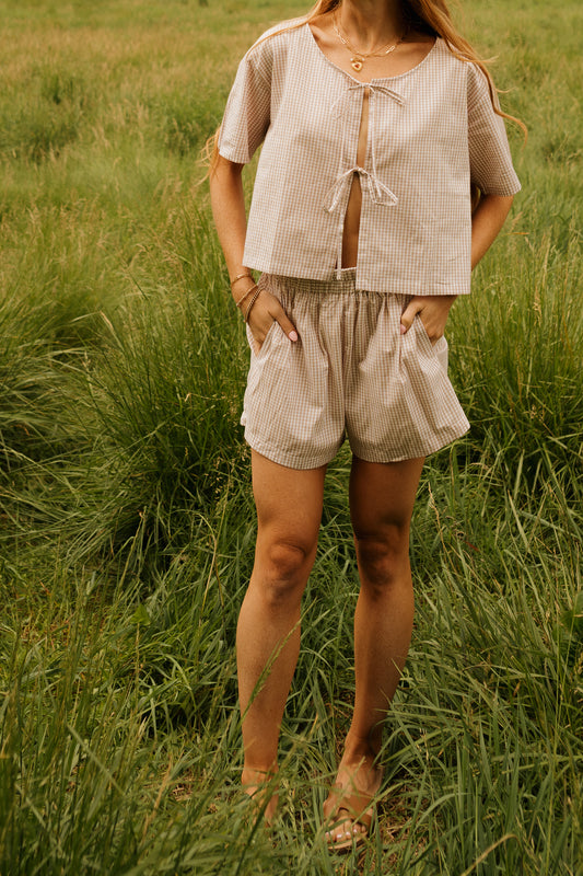 'Mattina' Gingham Set