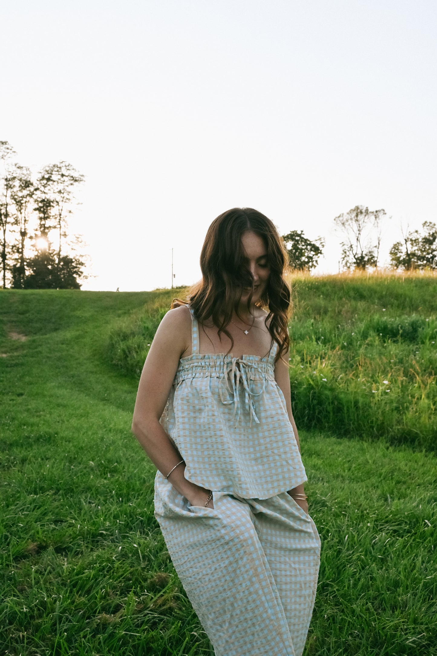 'Cora' Gingham Set