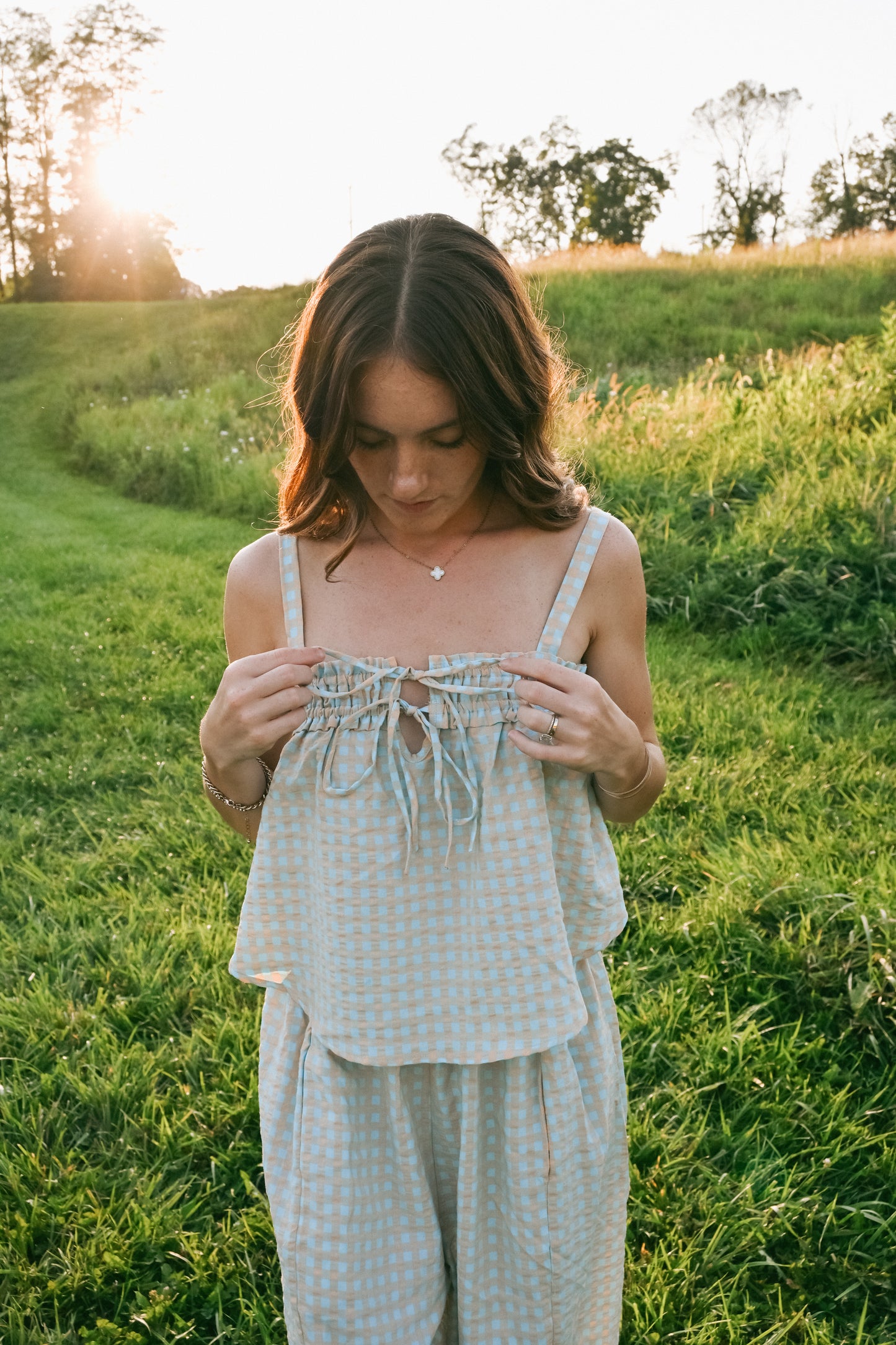 'Cora' Gingham Set