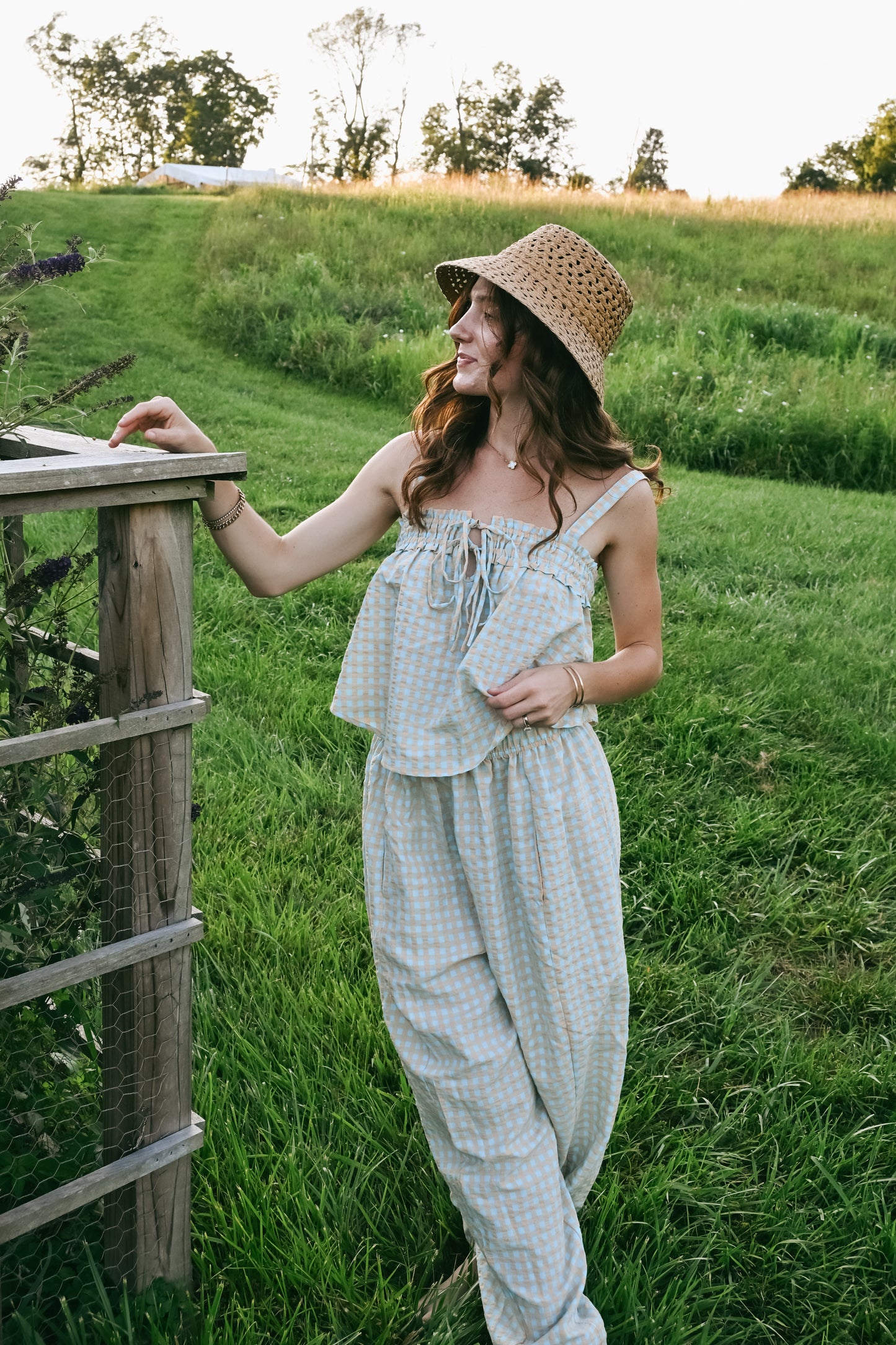 'Cora' Gingham Set