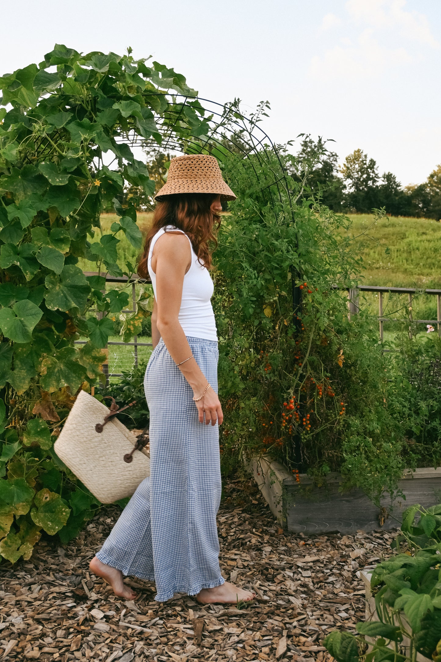 'Nantucket' Gingham Pants
