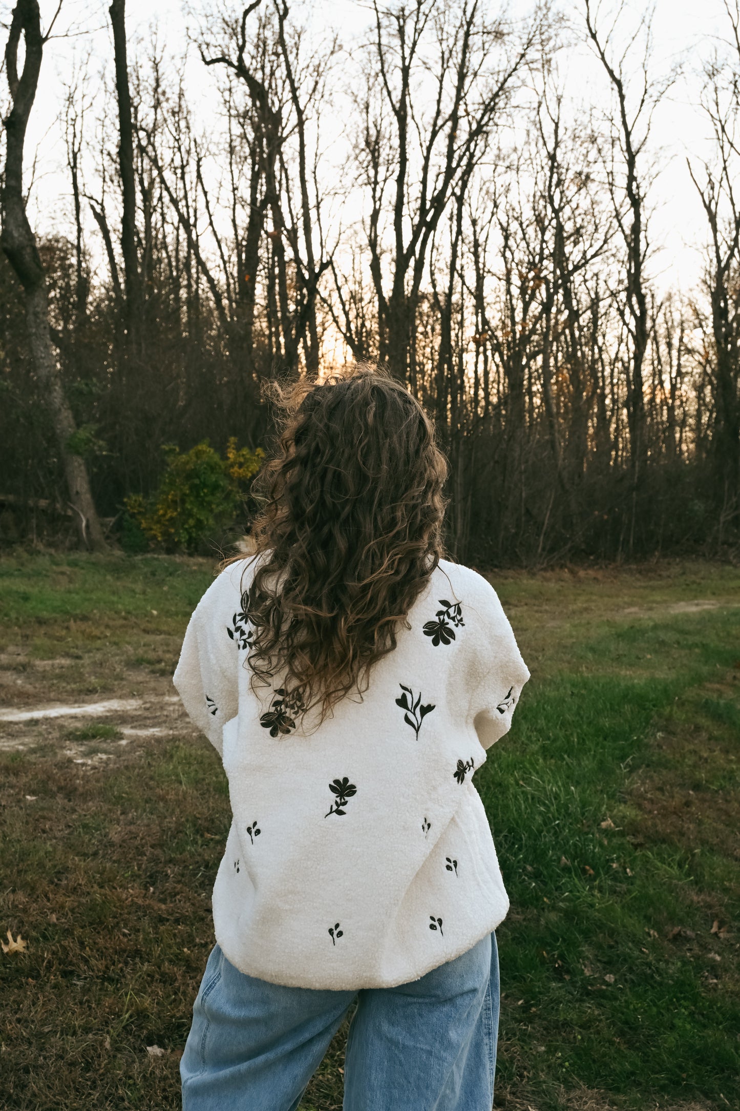 'Cody' Floral Sherpa