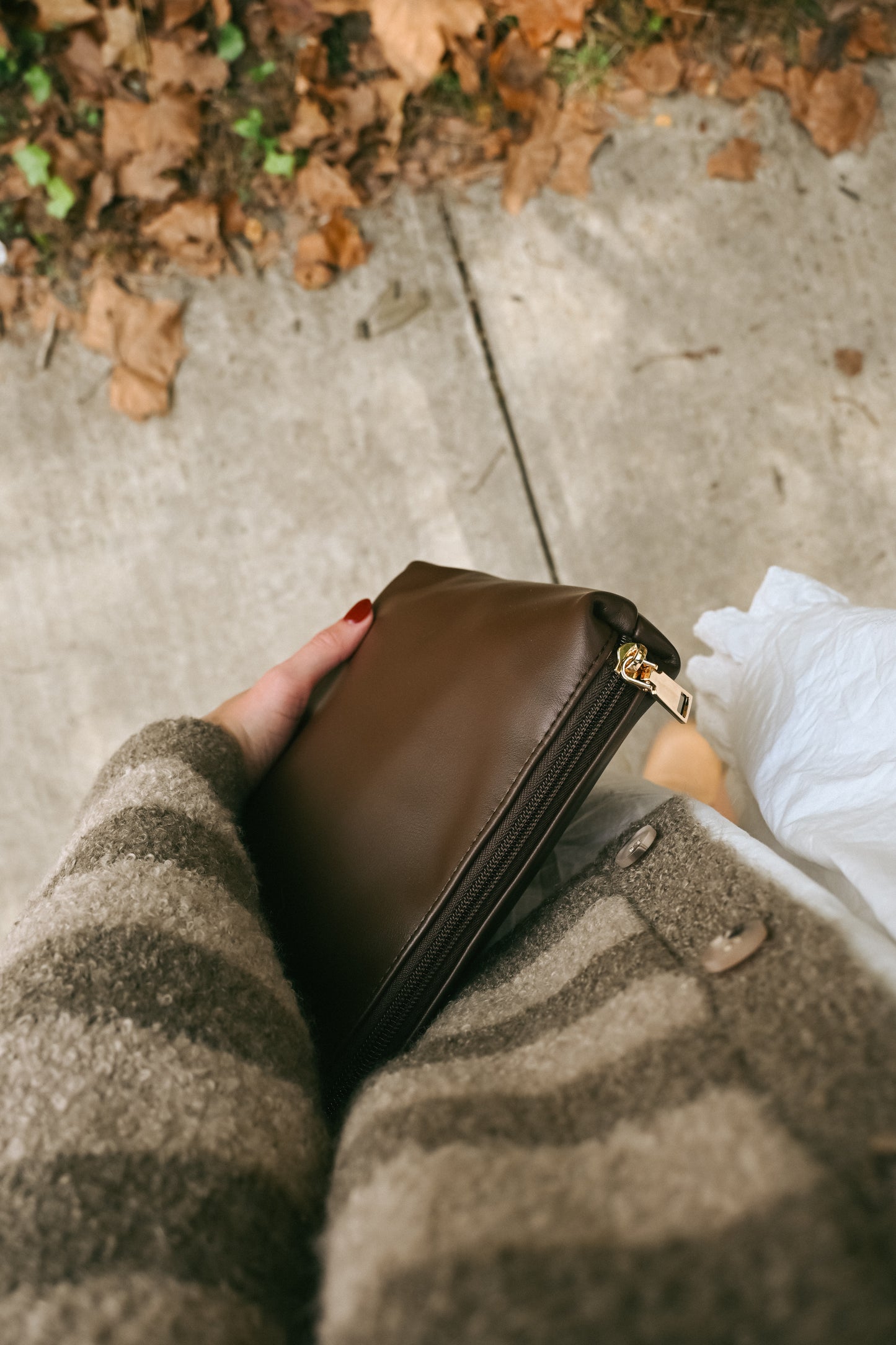 'Lorenza' Tote Bag in Chocolate
