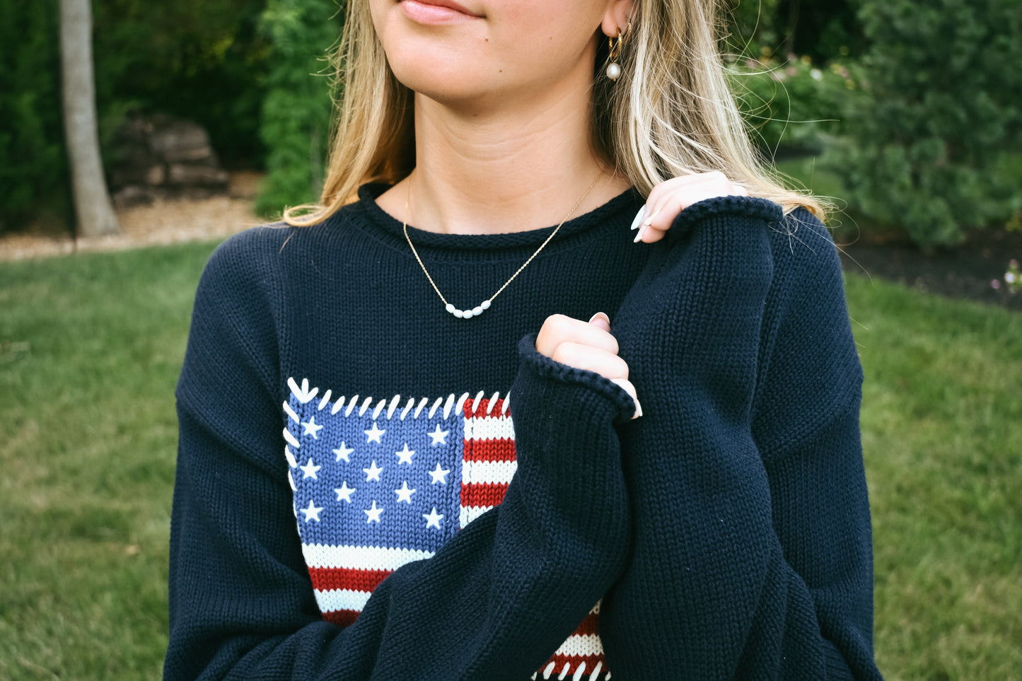 'Americana' Cotton Sweater