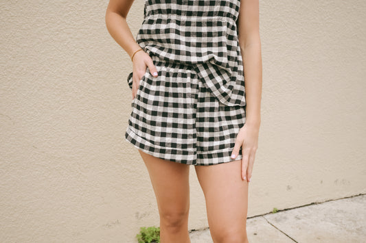 'Annabelle' Gingham Set Shorts