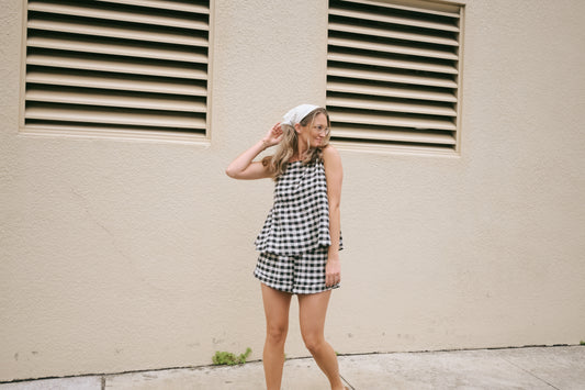 'Annabelle' Gingham Set Shorts