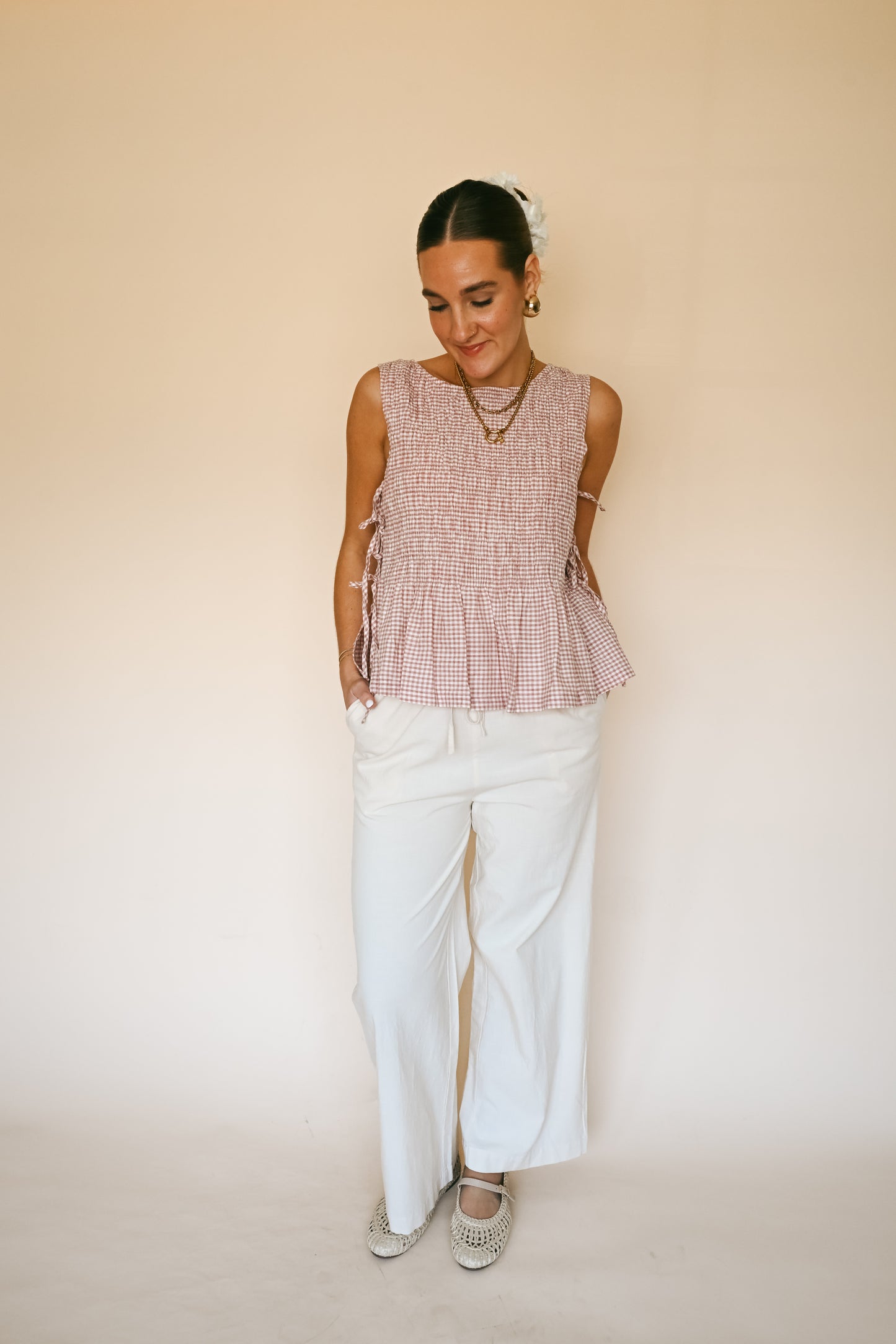 'Blaken' Pants in Cream