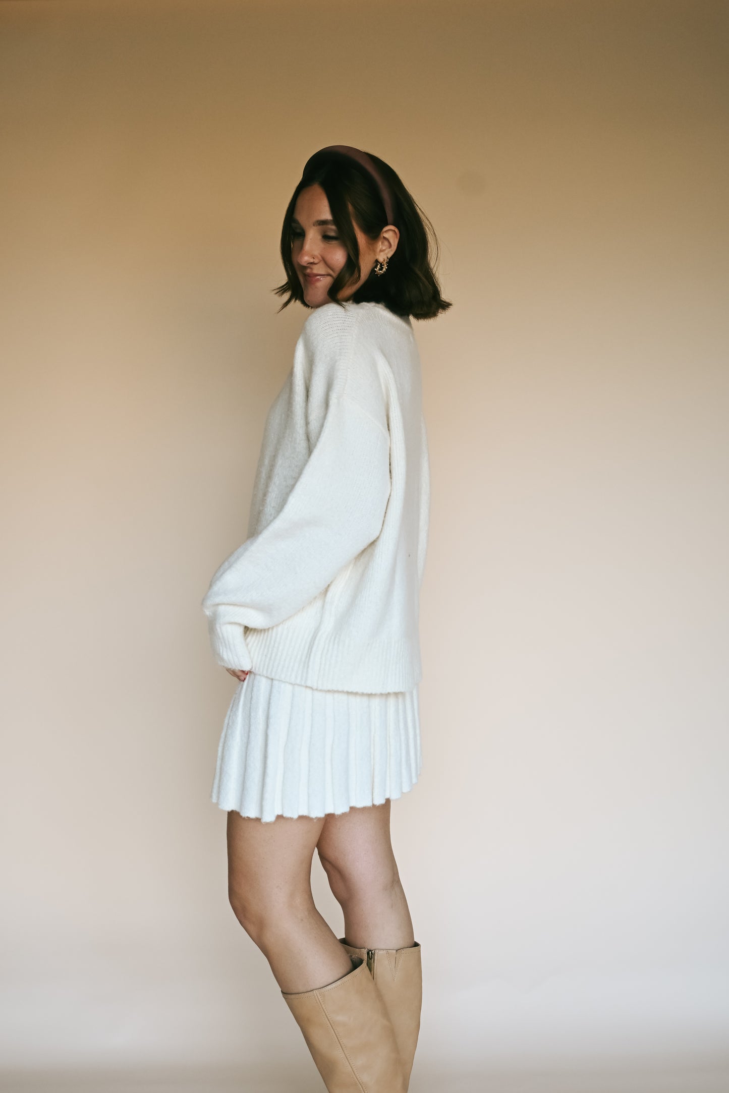 'Elena' Turtleneck Sweater Set