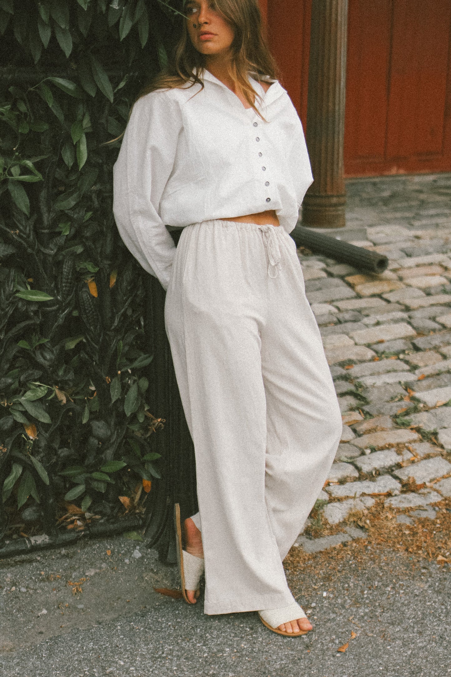 Wide Leg Linen Pants