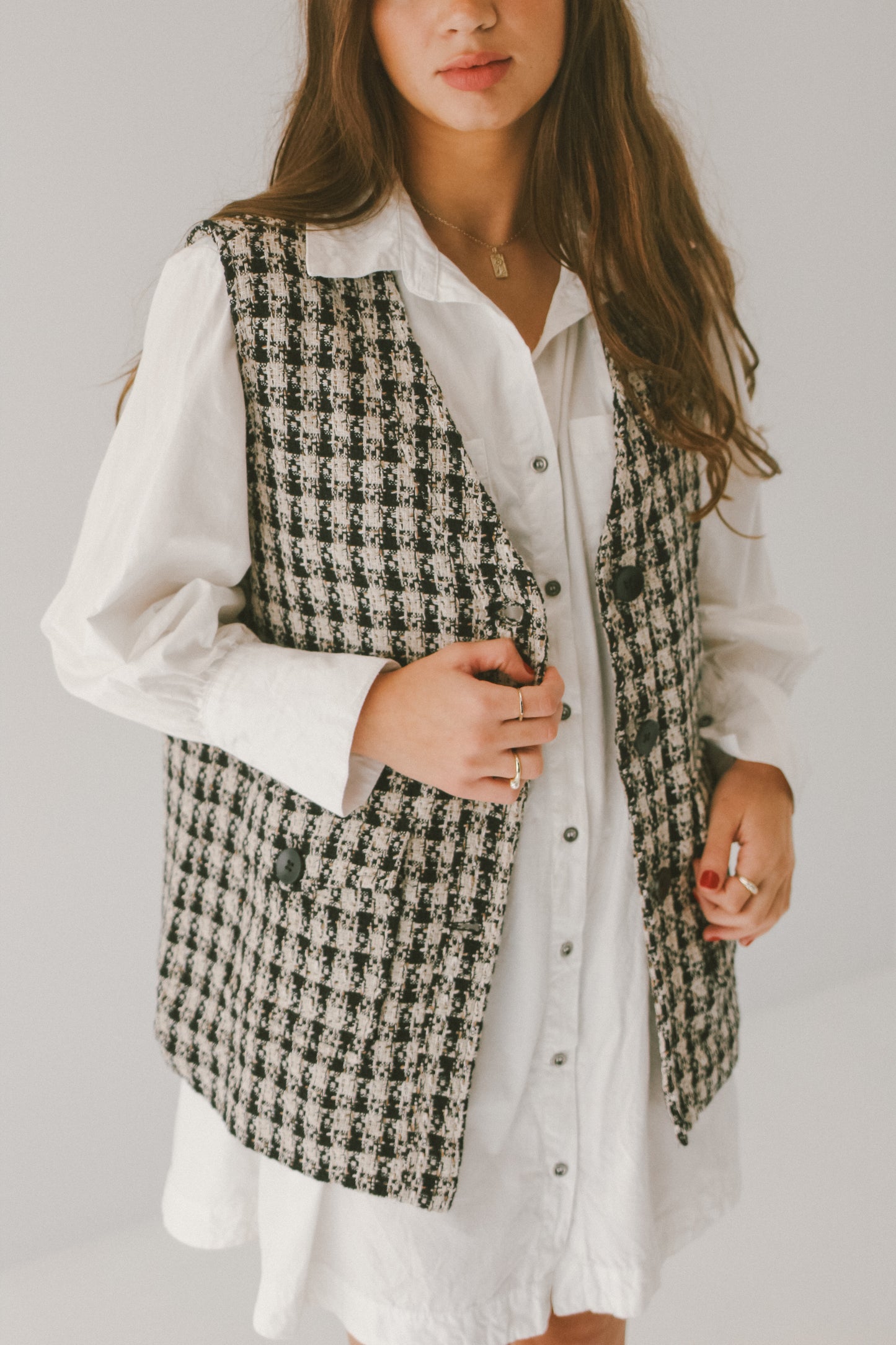 'Blair' Plaid Vest