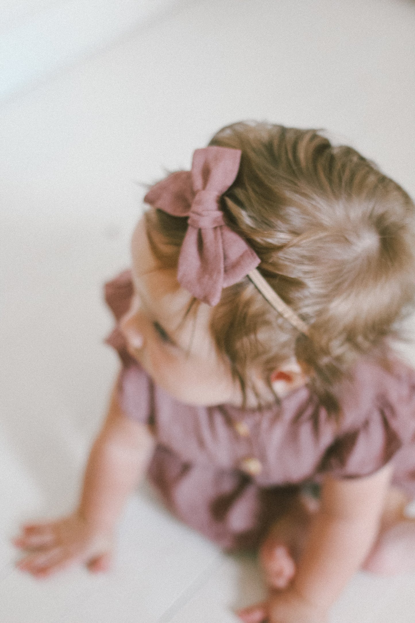Baby Linen Jumper & Bow