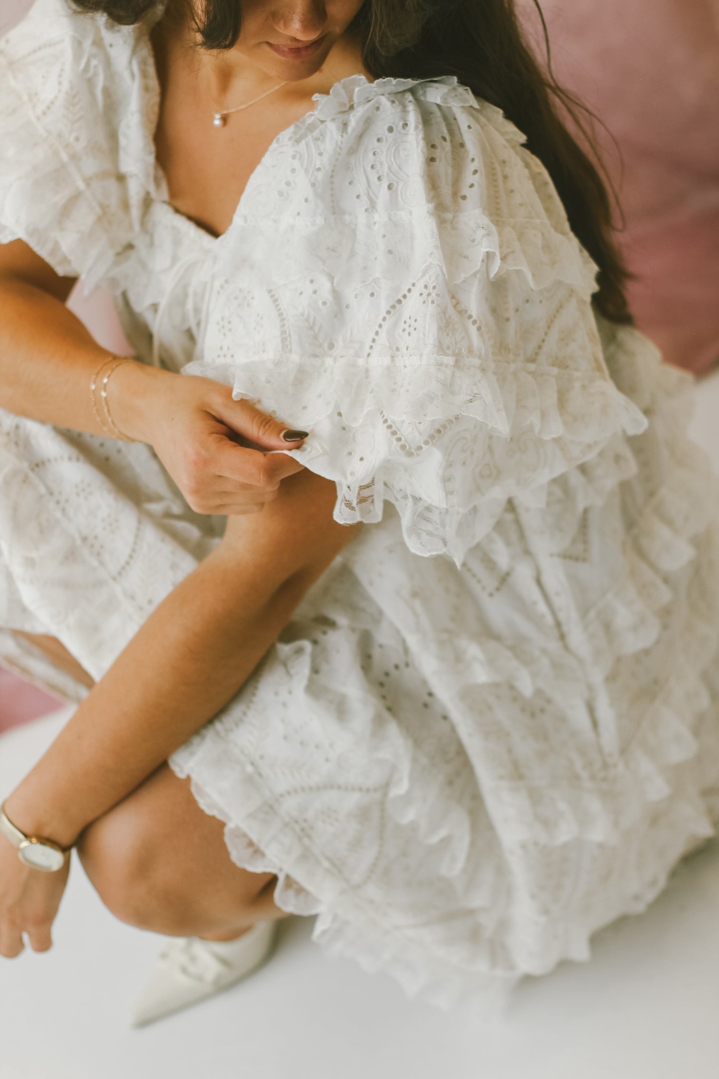 'Avril' Dress in Cream
