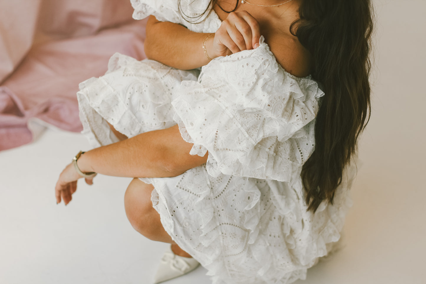 'Avril' Dress in Cream