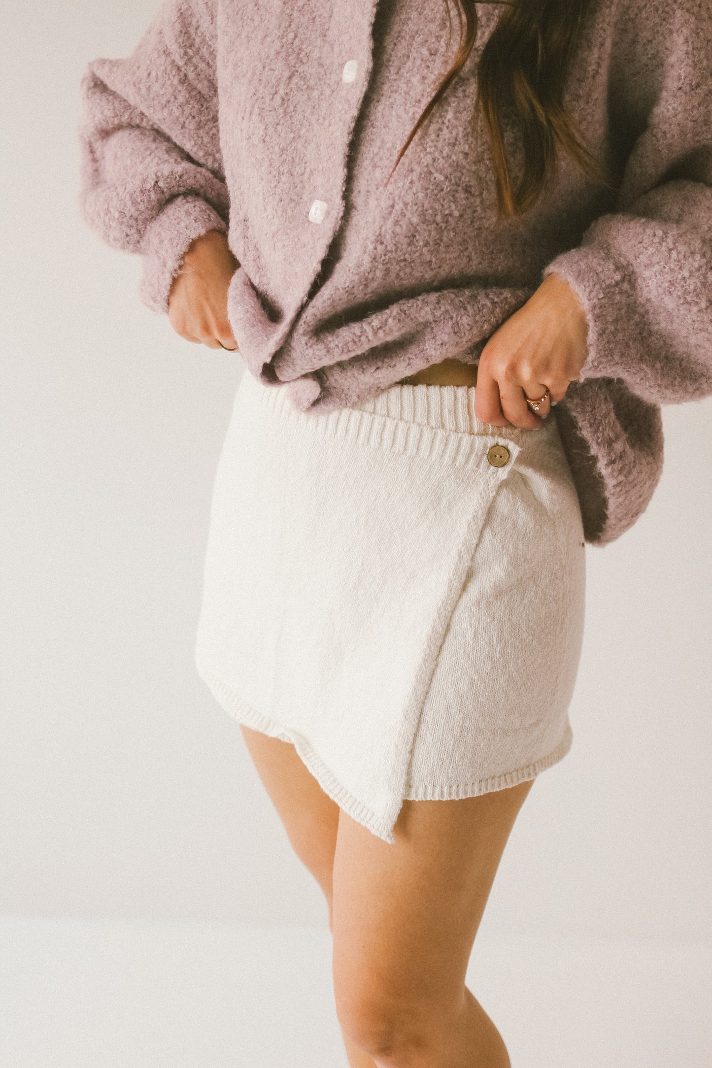 'Raine' Knit Cotton Skort