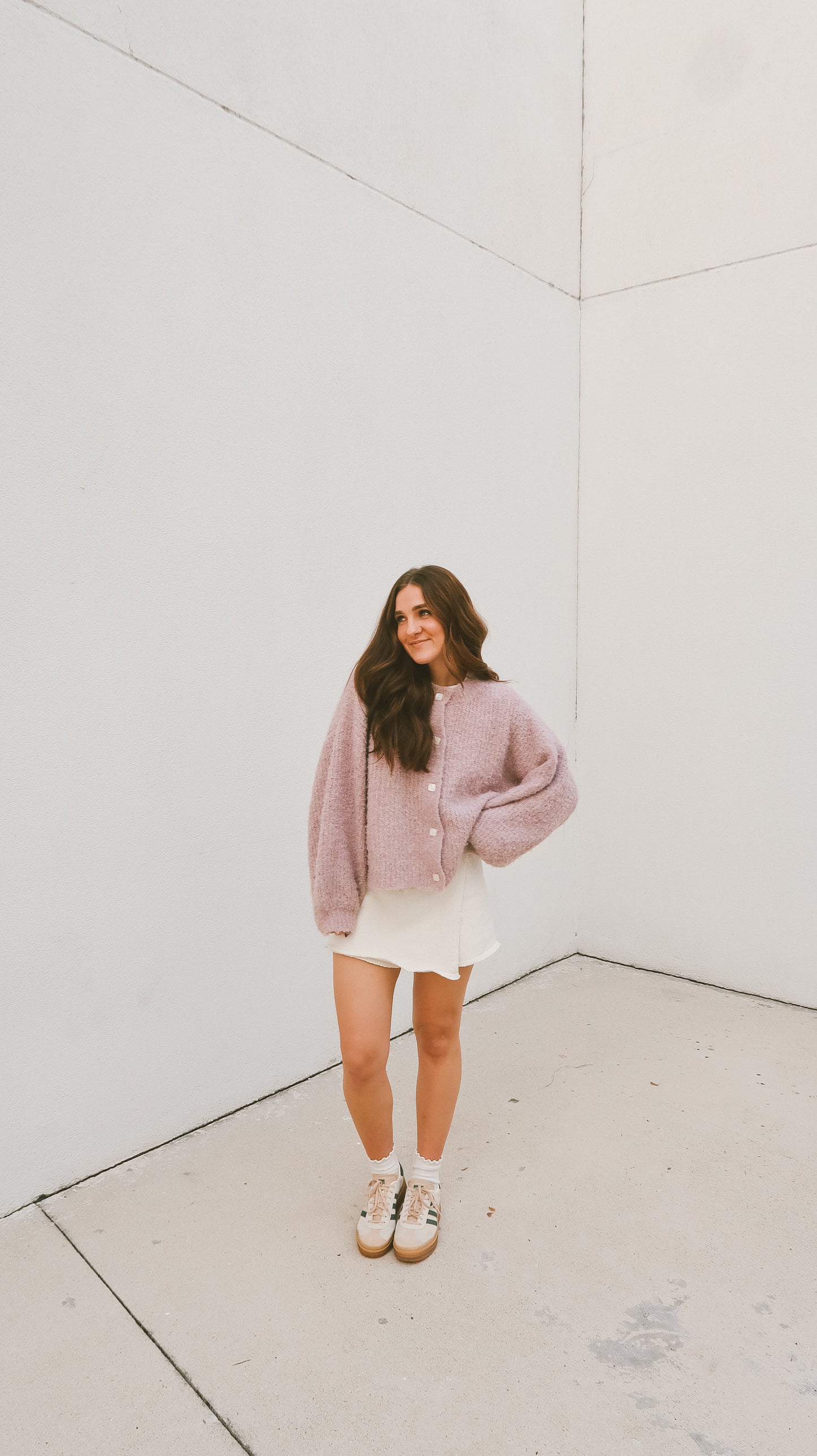 'Mimmi' Cardigan in Lavender