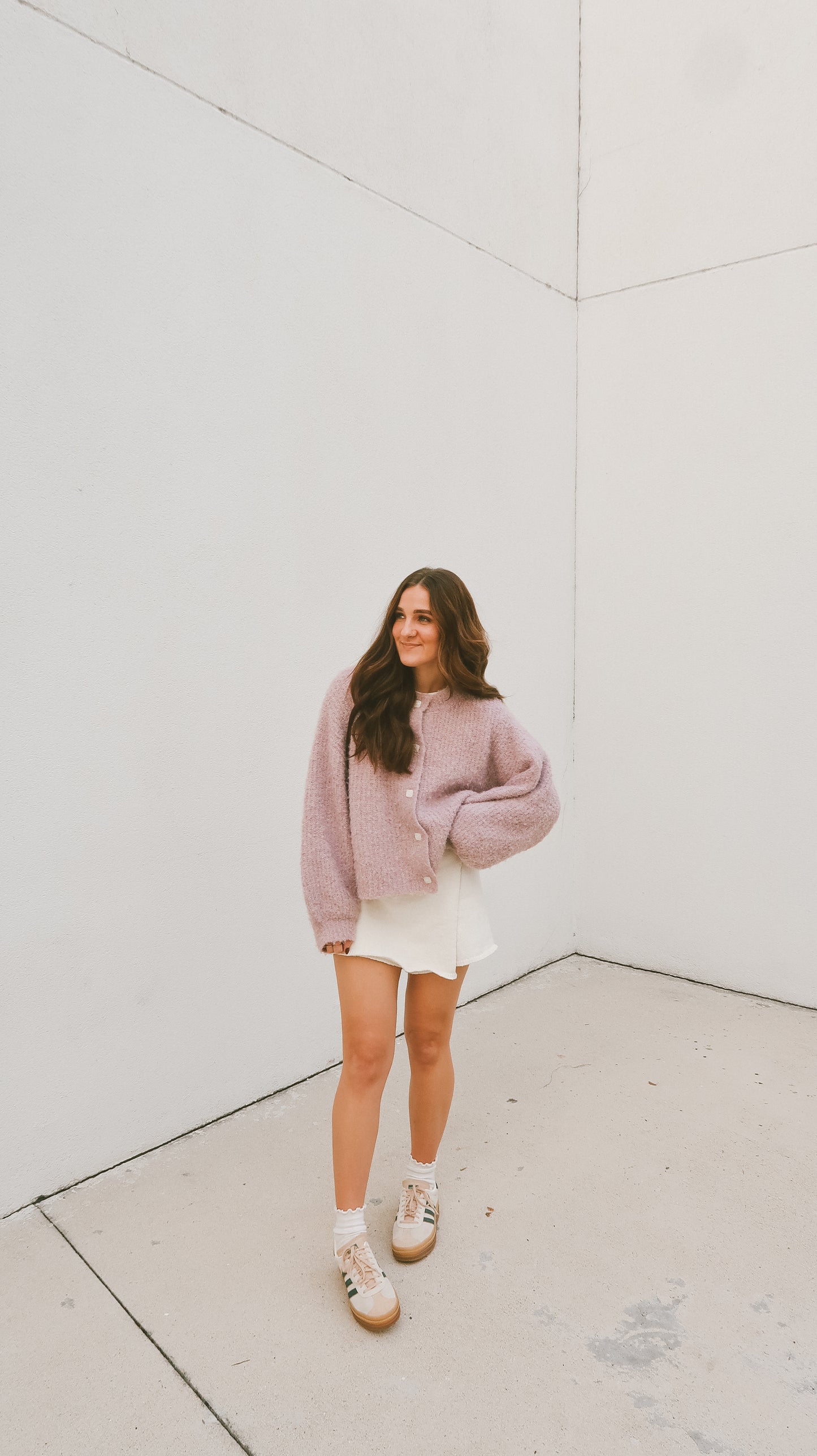 'Mimmi' Cardigan in Lavender