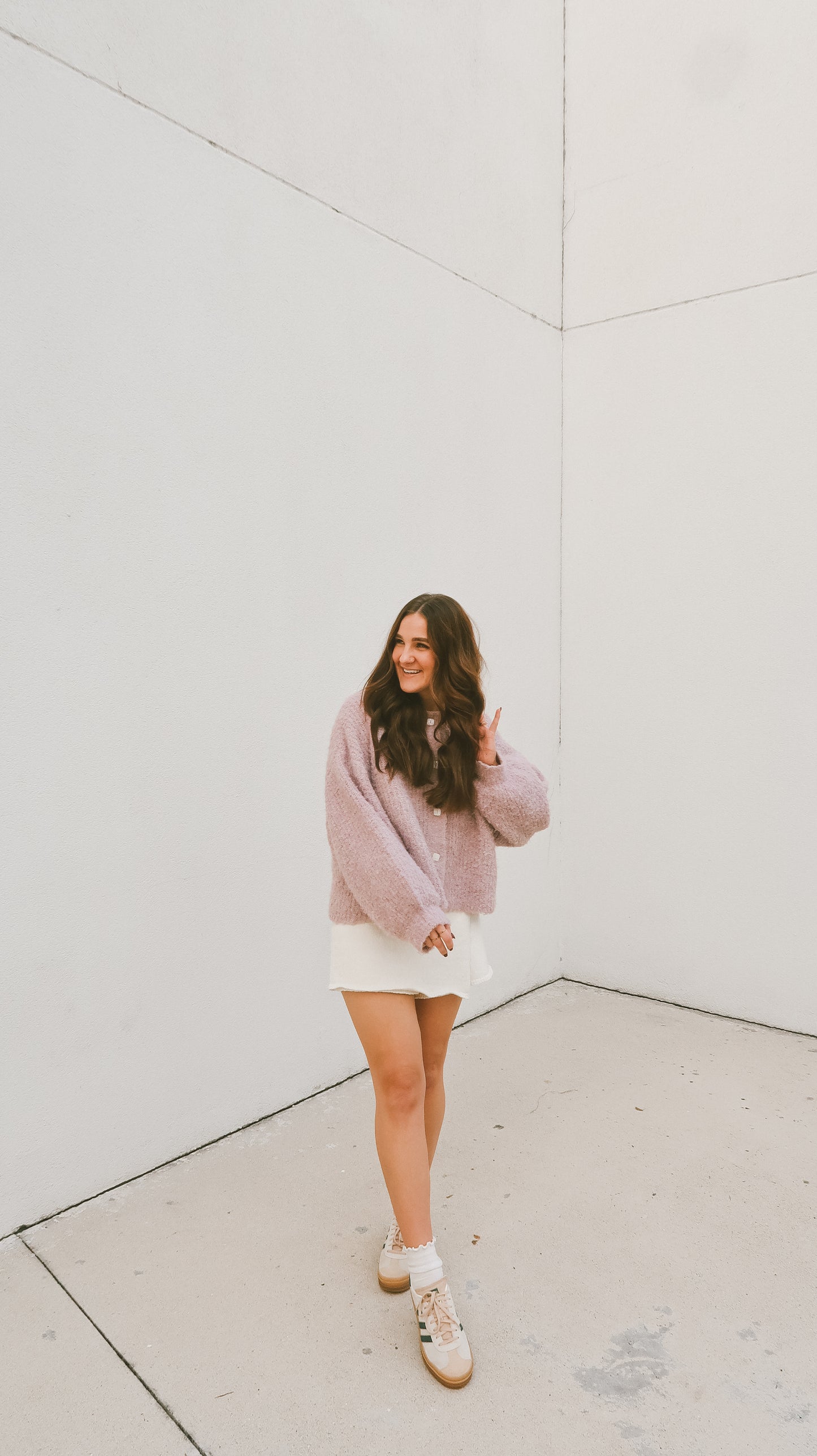 'Mimmi' Cardigan in Lavender