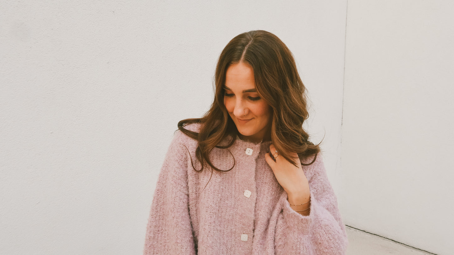 'Mimmi' Cardigan in Lavender
