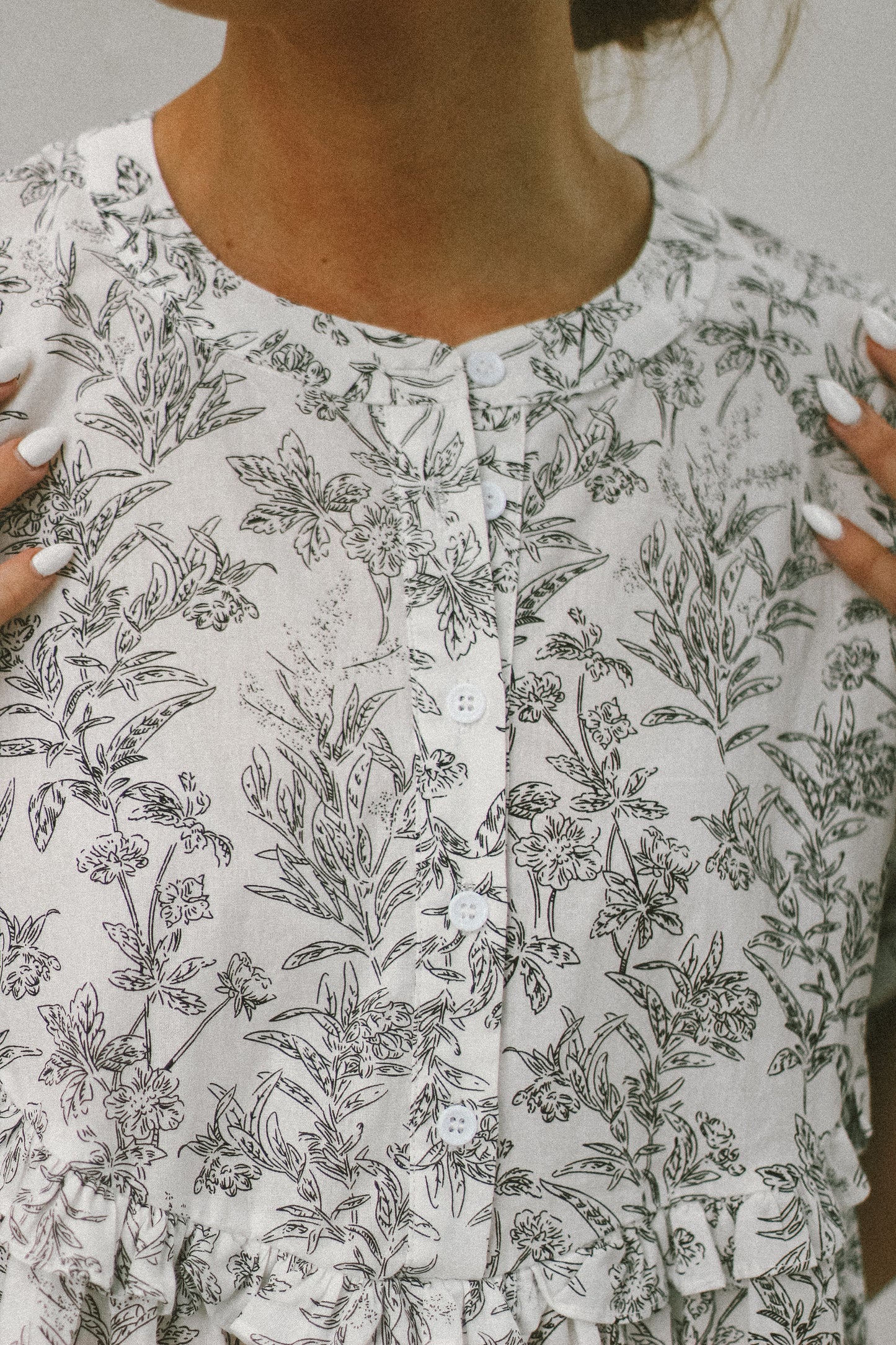 'Kinna' Dress in Black Floral