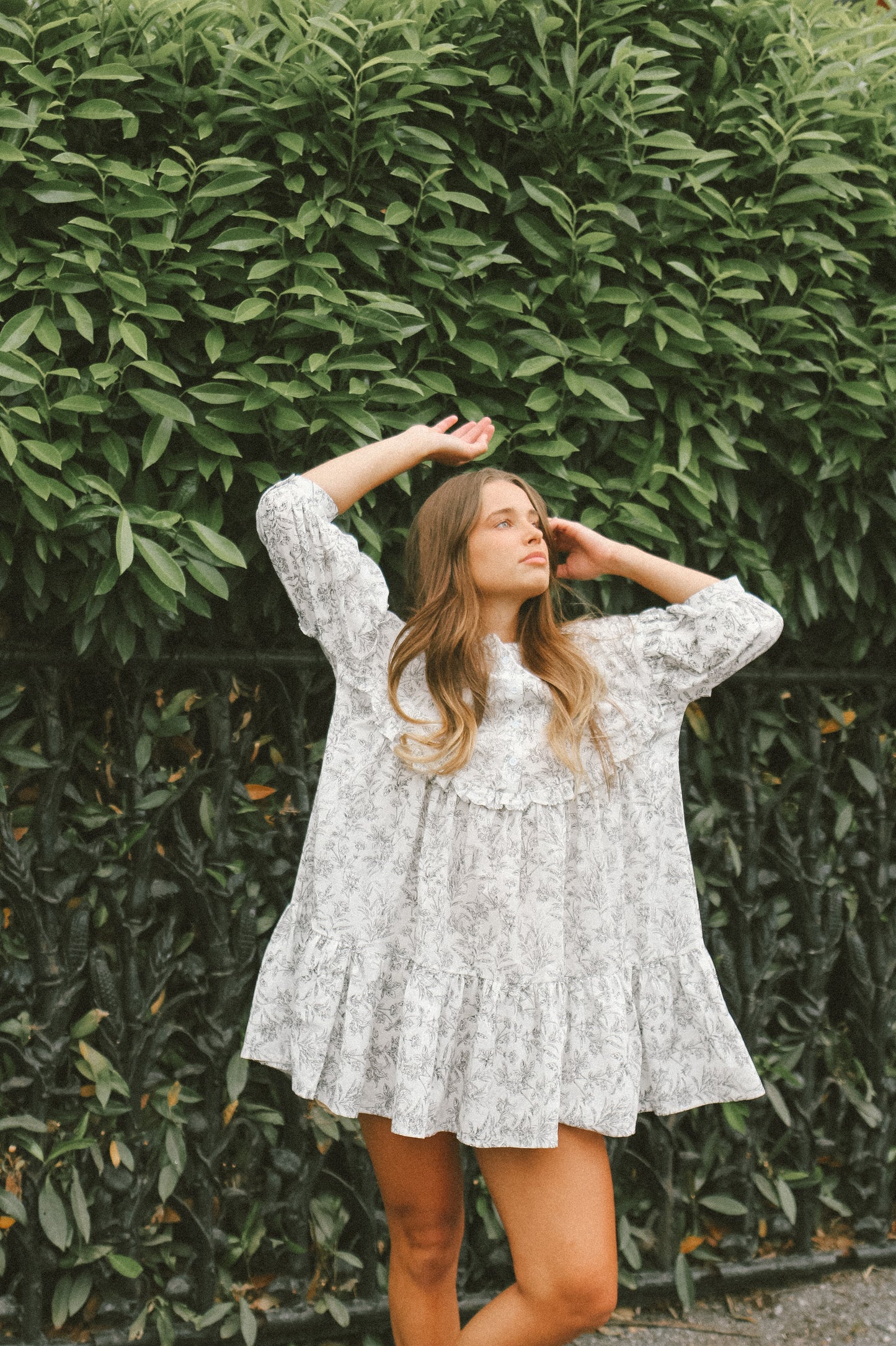 'Kinna' Dress in Black Floral