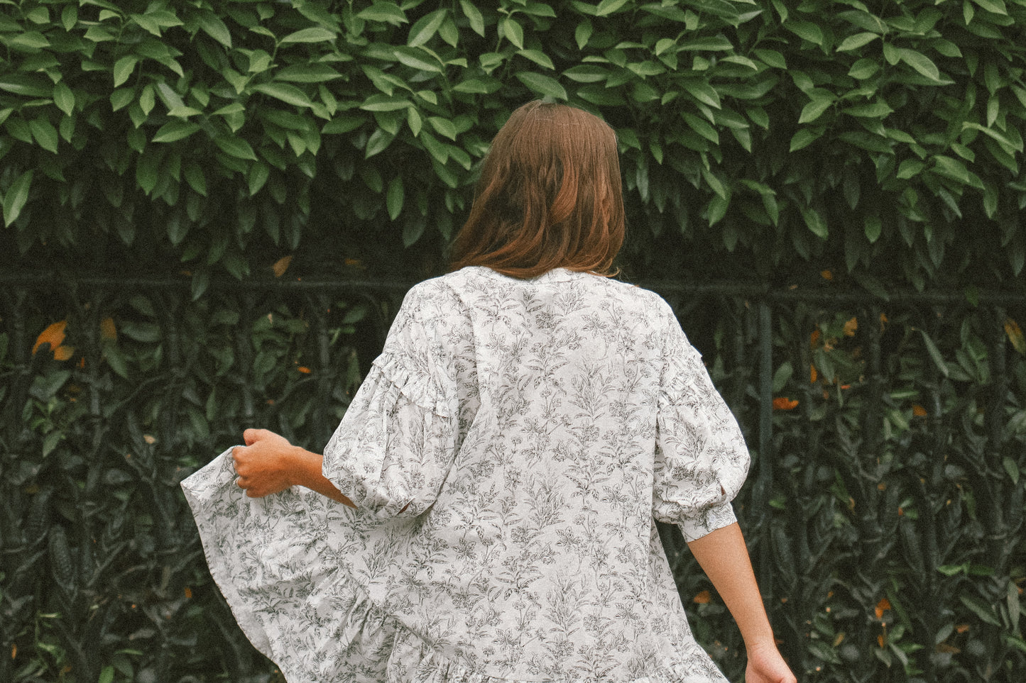'Kinna' Dress in Black Floral