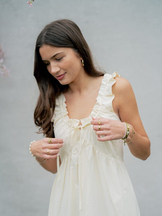 'Magnolia' Dress in Cream