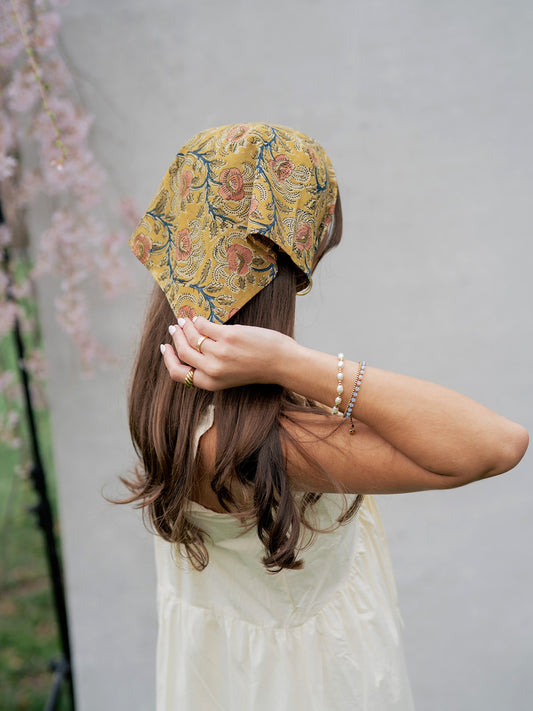 Cotton Scarf in Khaki